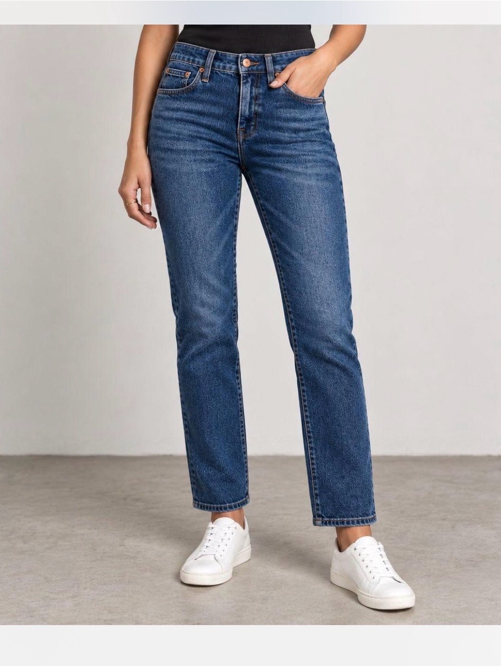 Vintage Straight Leg Women's Jeans in Blue